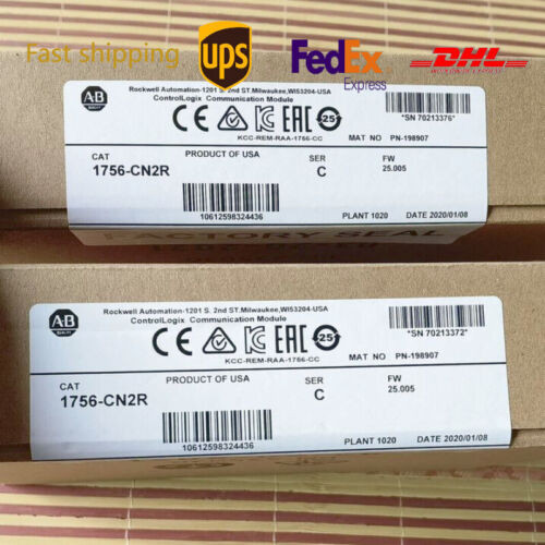 New Factory Sealed Ab 1756-Cn2R /C Controllogix Communication Module 1756-Cn2R