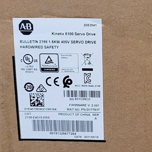 New Allen Bradley 2198-E4015-Ers  Kinetix 5100 Servo Drive