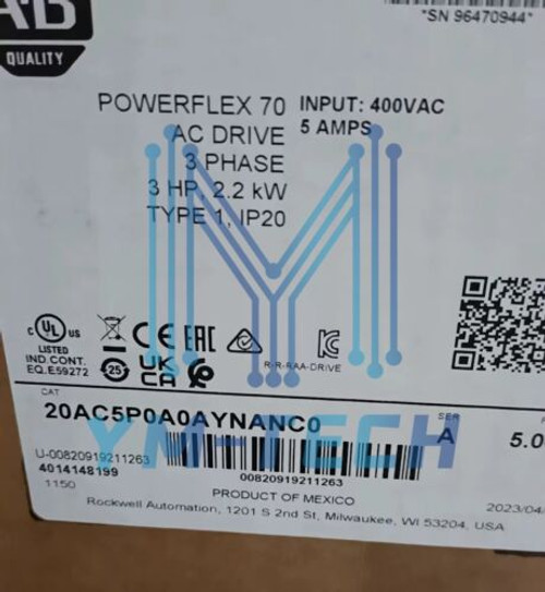 New Factory Sealed 20Ac5P0A0Aynanc0 Allen Bradley 20Ac5P0A0Aynanc0