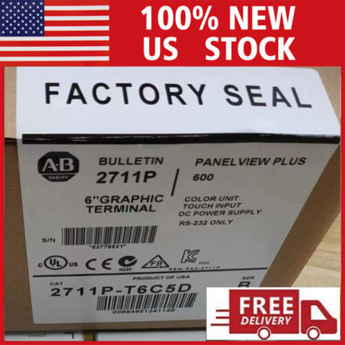 Allen Bradley 2711P-T6C5D Series B Panelview Plus 600New Ab 2711P T6C5D Us