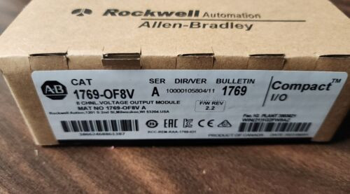 Allen-Bradley 1769-Of8V Series A Compactlogix 8-Ch Analog Voltage Ab 1769-Of8V