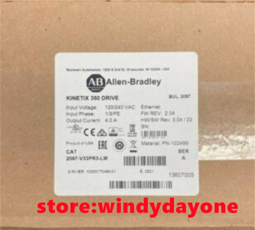 2097-V33Pr3-Lm /A Allen Bradley 2097-V33Pr3-Lm Factory Sealed New