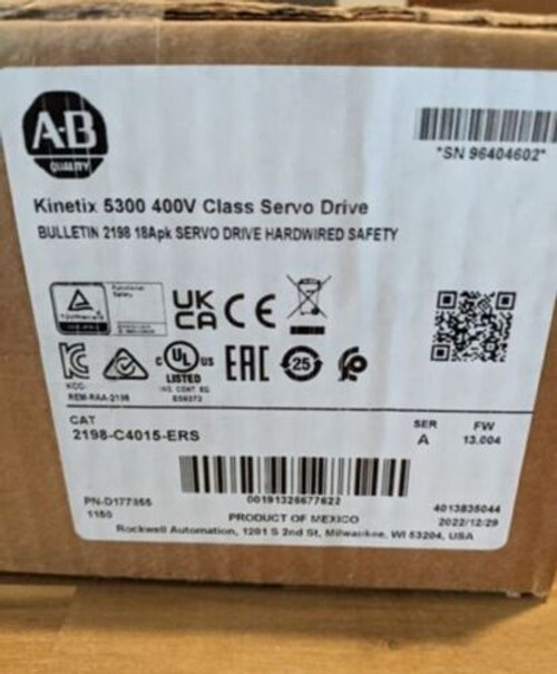 Allen Bradley 2198-C4015-Ers Kinetix 5300 400V Class Servo Drive