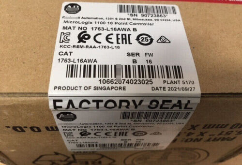 1Pc Allen-Bradley 1763-L16Awa Micrologix 1100 16 Point Controller New