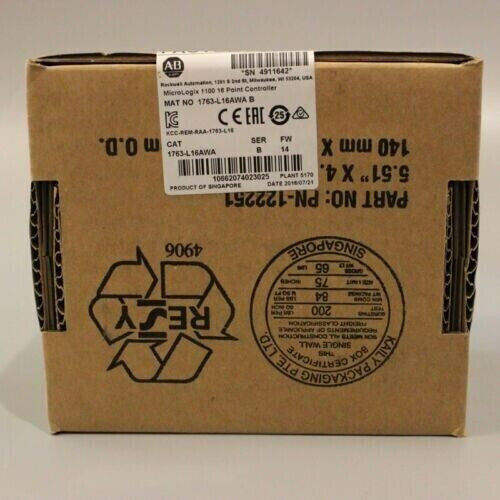 Factory Sealed Allen Bradley 1763-L16Awa Micrologix 1100 16 Point Controller