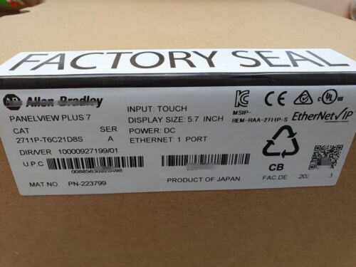 New For Allen Bradley 2711P-T6C21D8S Hmi Panelview Plus 7 Graphic Terminal