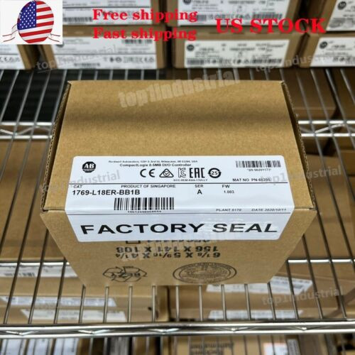 New Sealed Ab 1769-L18Er-Bb1B Compactlogix Ctlr 0.5Mb Di/O Controller
