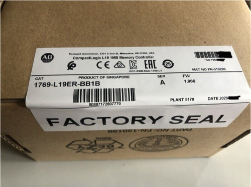 1769-L19Er-Bb1B Compactlogix 1Mb Memory Controller New Allen-Bradley