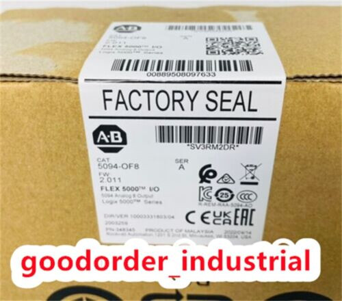 New Factory Sealed Ab 5094-Of8 Ser A Flex 5000 I/O Analog 8 Output Module