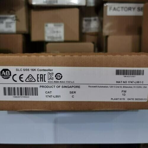 New Allen-Bradley 1747-L551 Ser C Slc500 Plc Cpu Processor Unit Module