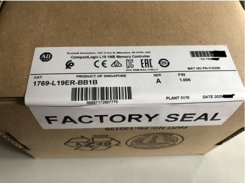 New Allen Bradley 1769-L19Er-Bb1B Compactlogix L19 1Mb Controller Us