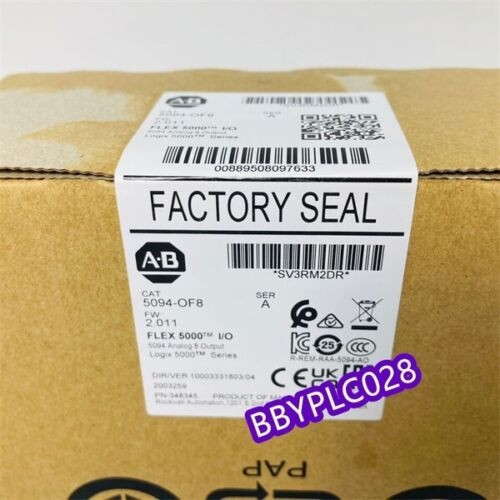 New Factory Sealed Ab 5094-Of8 Ser A Flex 5000 Analog Output Module 5094Of8