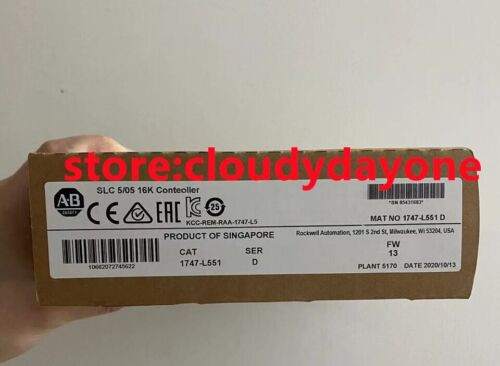 New Factory Sealed Ab 1747-L551 Ser D Slc500 Cpu Processor Unit Module 1747L551