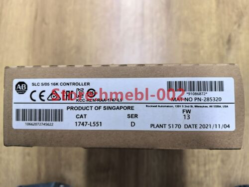 New Factory Sealed 1747-L551 / D Slc 5/05 Cpu Processor Unit Module 1747L551