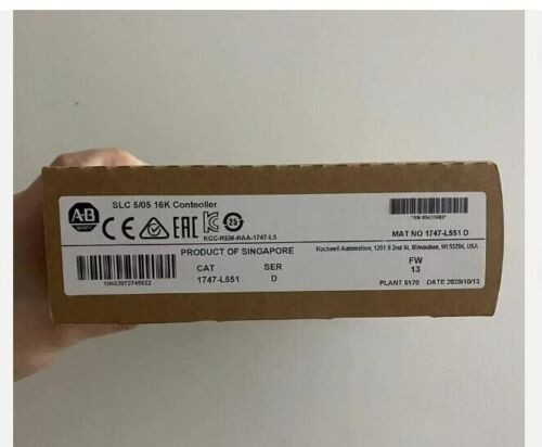 New Factory Sealed Ab 1747-L551/ D Slc 500 5/05 Cpu Processor Unit Module