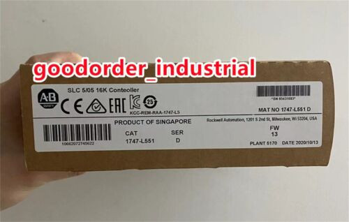 New Factory Sealed Ab 1747-L551 / D Slc 500 5/05 Cpu Processor Unit Module