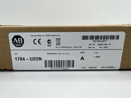 1Pc New  Allen-Bradley 1784-U2Dn Usb-To-Devicenet Adapter With Cable