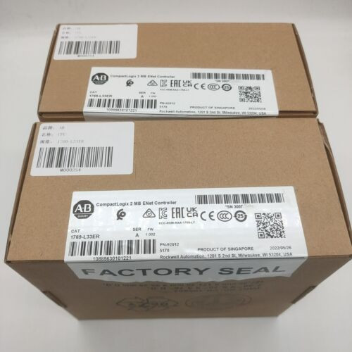 Allen-Bradley 1769-L33Er Ab 1769L33Er /A Compactlogix 2Mb Enet Controller