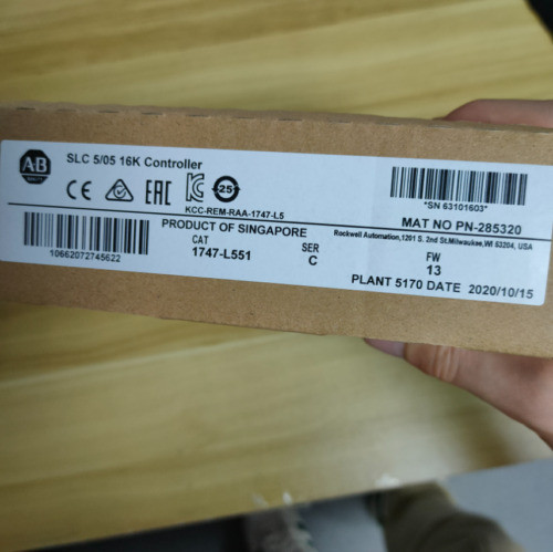 1747-L551 Ser C Slc 5/05 Cpu Processor Unit Module 1747L551 New Factory Sealed