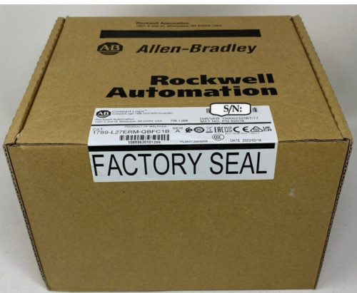 New Factory Sealed Ab 1769-L27Erm-Qbfc1B/ A Compactlogix 1Mb Controller