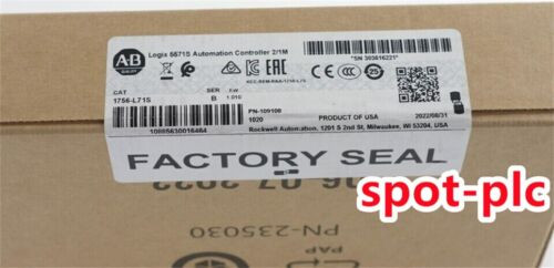 New Factory Sealed Ab 1756-L71S / B Guardlogix Processor Module 1756L71S