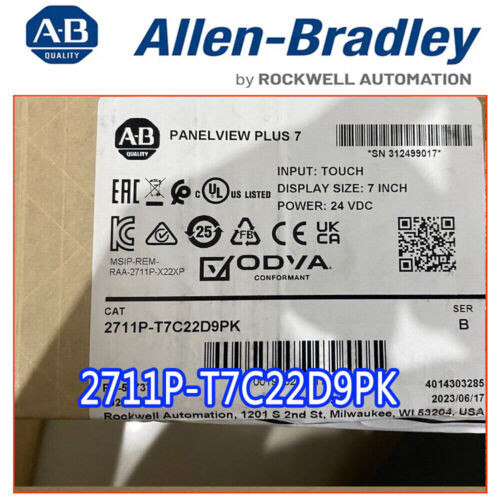 Allen Bradley 2711P-T7C22D9Pk Touch Screen Brand New Seal Stock