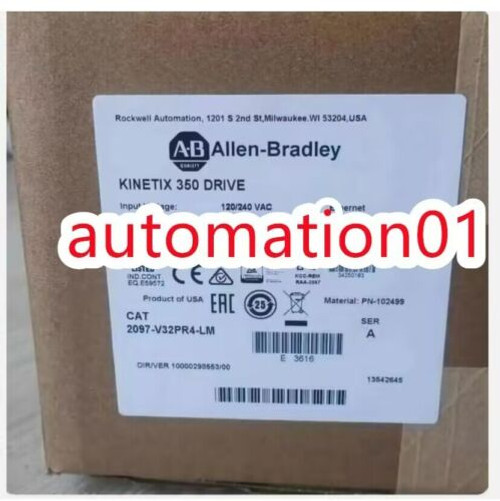 New Factory Sealed Allen Bradley 2097-V32Pr4-Lm /A Kinetix 350 Servo Drive