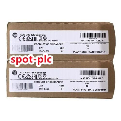New Factory Sealed Ab 1747-L552 Ser C Slc500 Slc 5/05 Cpu Processor 1747-L552