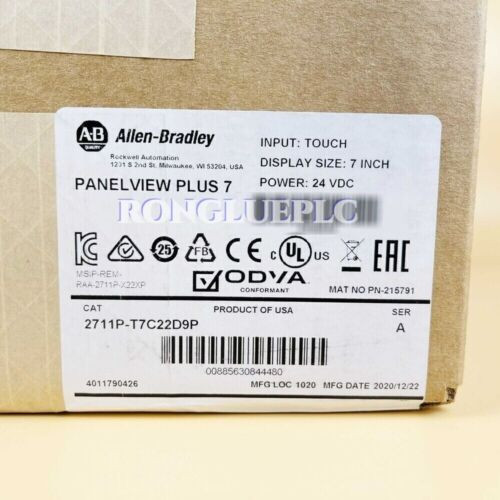 Allen-Bradley 2711P-T7C22D9P Panelview Plus 7 Graphic Terminal 2711P-T7C22D9P
