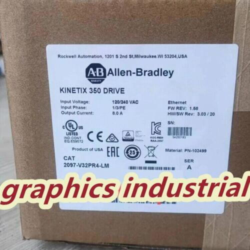 New Factory Sealed Ab 2097-V32Pr4-Lm 2097-V32Pr4-Lm Kinetix 350 Servo Drive