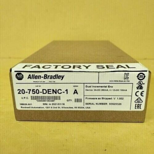New Allen Bradley 20-750-Denc-1 /A Powerflex 750 Dual Incremental Encoder Module