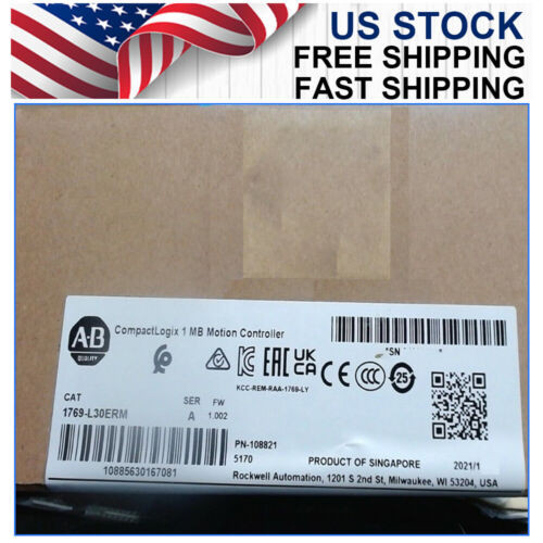 New Allen-Bredley 1769-L30Erm Compactlogix 1 Mb Motion Controller