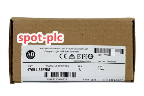 New Factory Sealed Ab 1769-L33Erm  / A Compactlogix 2 Mb Motion Controller