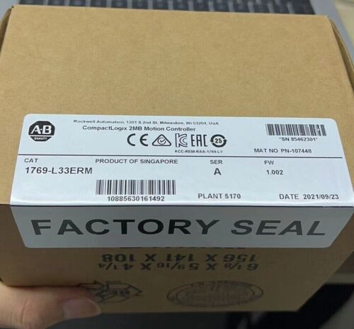 Allen-Bradley 1769-L33Erm Ser A Compactlogix 2 Mb Motion Controller New Sealed
