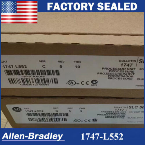 Allen-Bradley 1747-L552 Allen Bradley Slc500 Slc 5/05 Cpu Processor Unit1747L552
