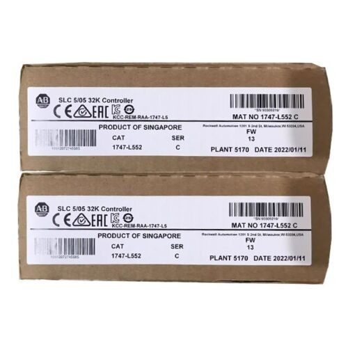 New Factory Sealed Allen Bradley 1747-L552 Slc500 Slc 5/05 Cpu Processor