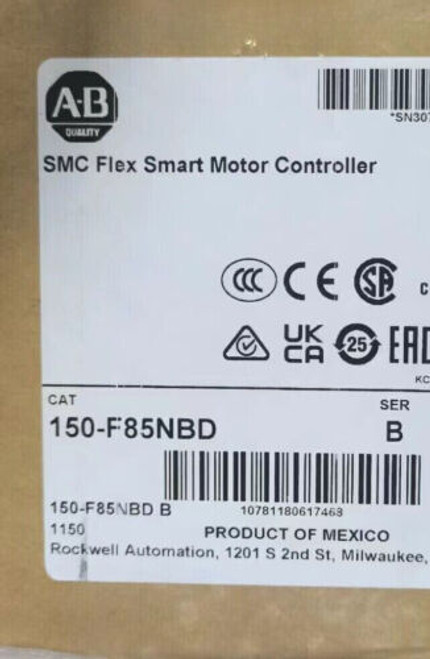 New Allen-Bradley 150-F85Nbd Smc Flex Smart Motor Controller 150 F85Nbd