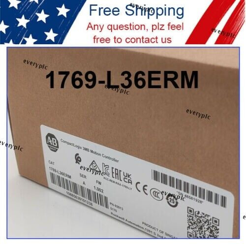 1769-L36Erm New Allen Bradley 1769 L36Erm /A Compactlogix 3Mb Motion 1769L36Erm