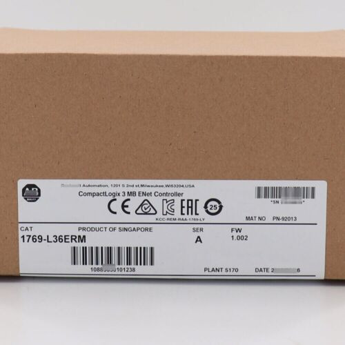 Allen-Bradley 1769-L36Erm Compactlogix 3Mb Motion Controller New