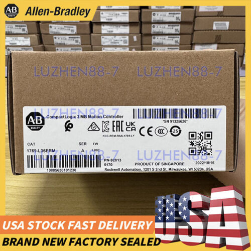 New Sealed Allen Bradley 1769-L36Erm Ser A Compactlogix 3Mb Motion Controller