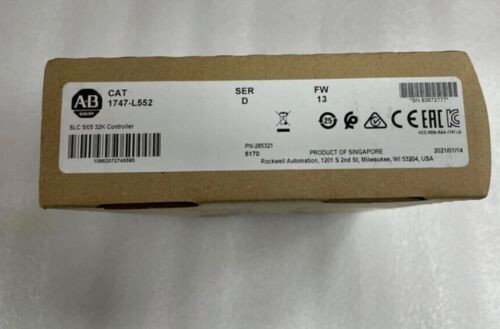 Brand New Ab 1747-L552 1747L552 Slc 500 Slc 5/05 32K Cpu Processor Controller
