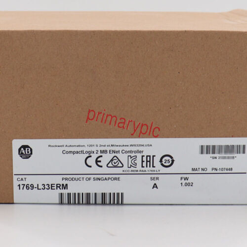 New Ab 1769-L33Erm Compactlogix 2 Mb Motion Controller Factory Sealed
