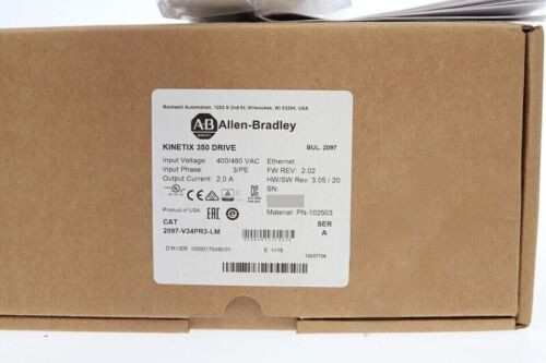 New Allen Bradley 2097-V34Pr3-Lm Kinetix 350 Servo Driver