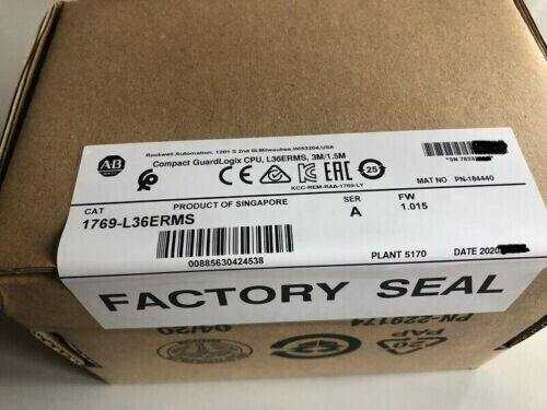Allen-Bradley 1769-L36Erms Guardlogix 5370 Programmable Controller 1769 L36Erms