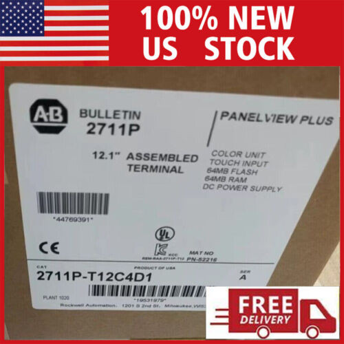 Brand New Ab 2711P-T12C4D1 1250 Plus W/ 2711P-T12C4D1 1Pcs
