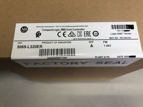 5069-L320Er Allen-Bradley Compactlogix 5380 Controller 2Mb 5069L320Er