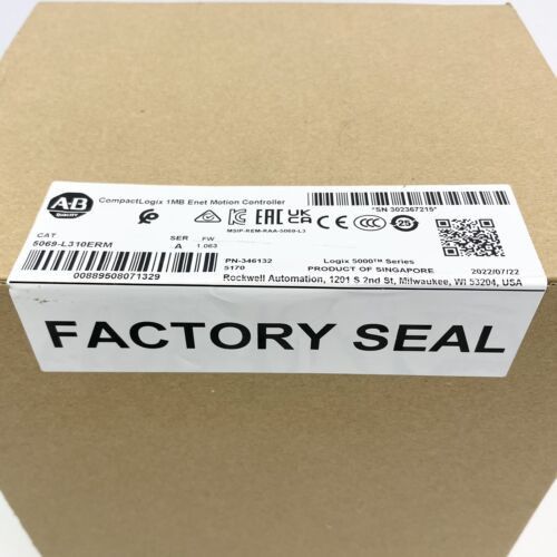 1Pc New Sealed Allen Bradley 5069-L310Erm Compctlogix 1Mb Enet Motion Controller