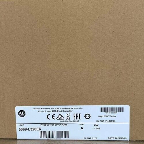 Allen Bradley 5069-L320Er /A Compactlogix 5380 Controller 2Mb Surplus Sealed