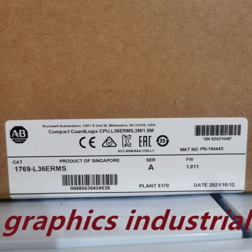 New Factory Sealed Ab 1769-L36Erms 1769L36Erms /A Compactlogix 3Mb Motion Module