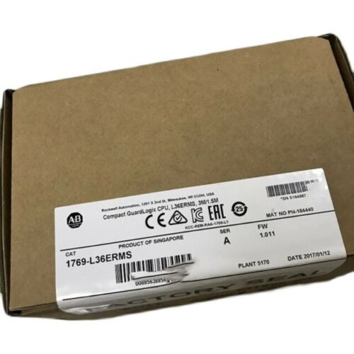 New Sealed Allen Bradley 1769-L36Erms Ser A Compactlogix 3Mb Motion